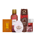 Kit com Sachê Sugalik Egg Silky Óleo Corporal Beijável Yummy e Pepper Ball